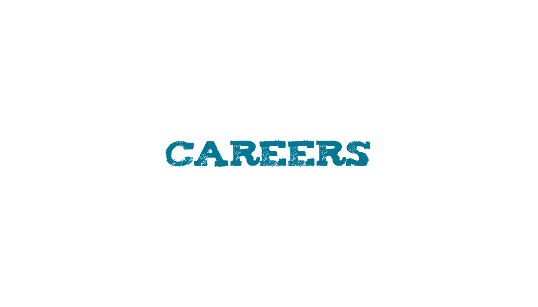 Careers Text Icon on Transparent Background for Employment Branding
