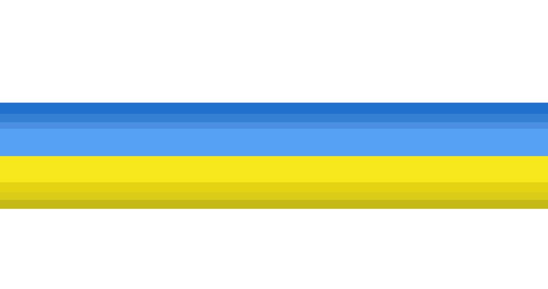 Symbolic Blue and Yellow Stripe Design with Copy Space