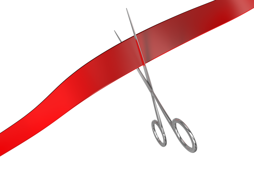 Scissors Cutting Red Ribbon Transparent Background - Download Free Stock Images Pikwizard.com