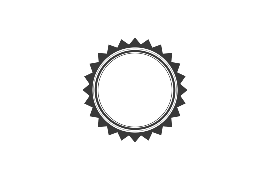 transparent circular badge with starburst border design - Download Free Stock Images Pikwizard.com