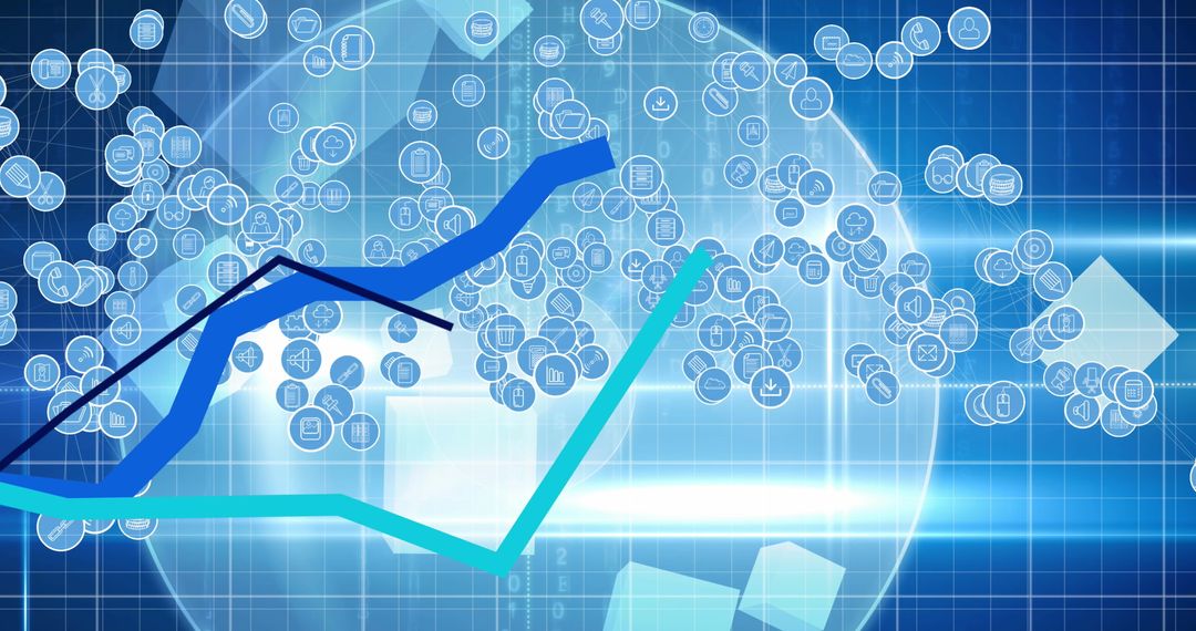 Global Digital Network with Rising Data Trends