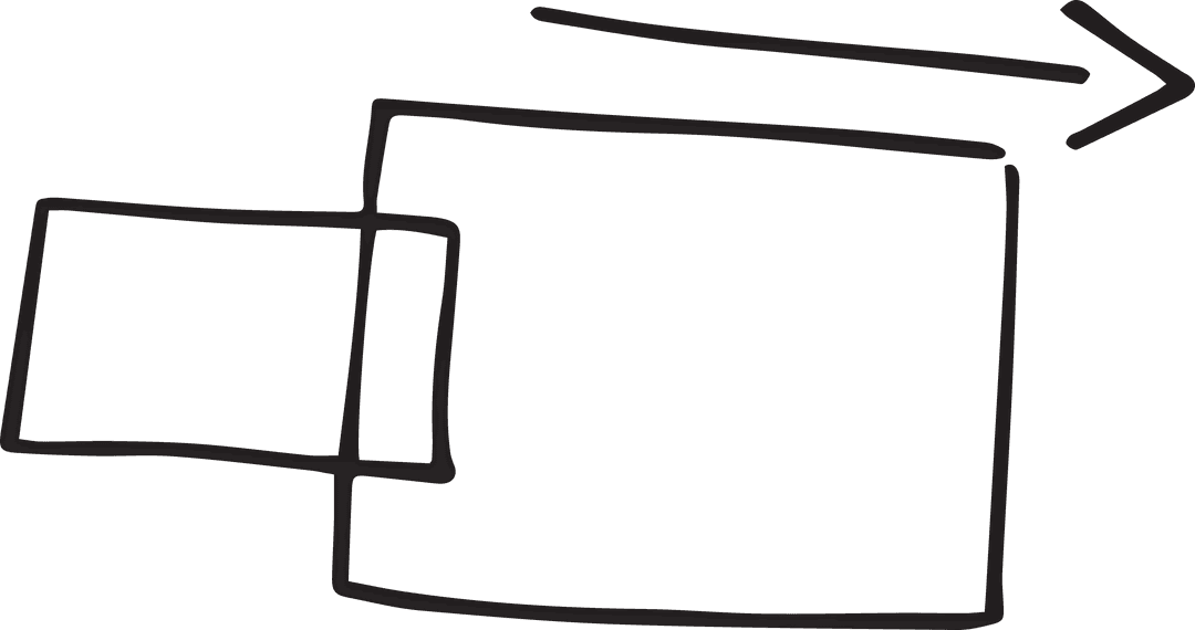 Transparent Black Shapes with Arrow Design Background