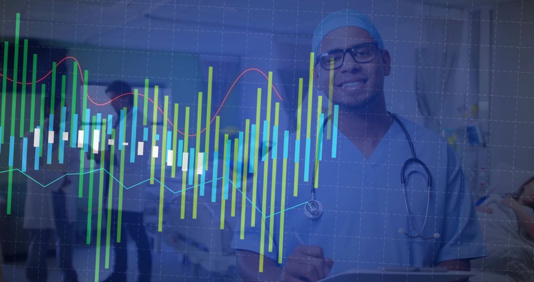 Healthcare Professional Analyzing Data in Hospital Environment