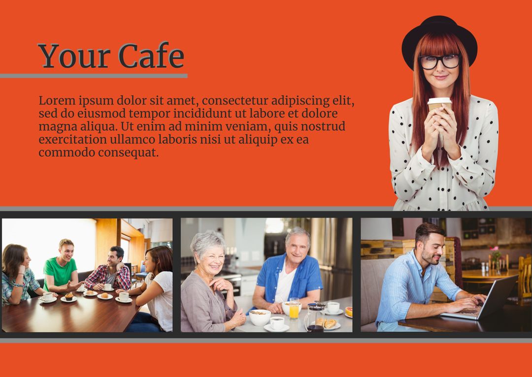 Welcoming Cafe Atmosphere with Diverse Groups Socializing