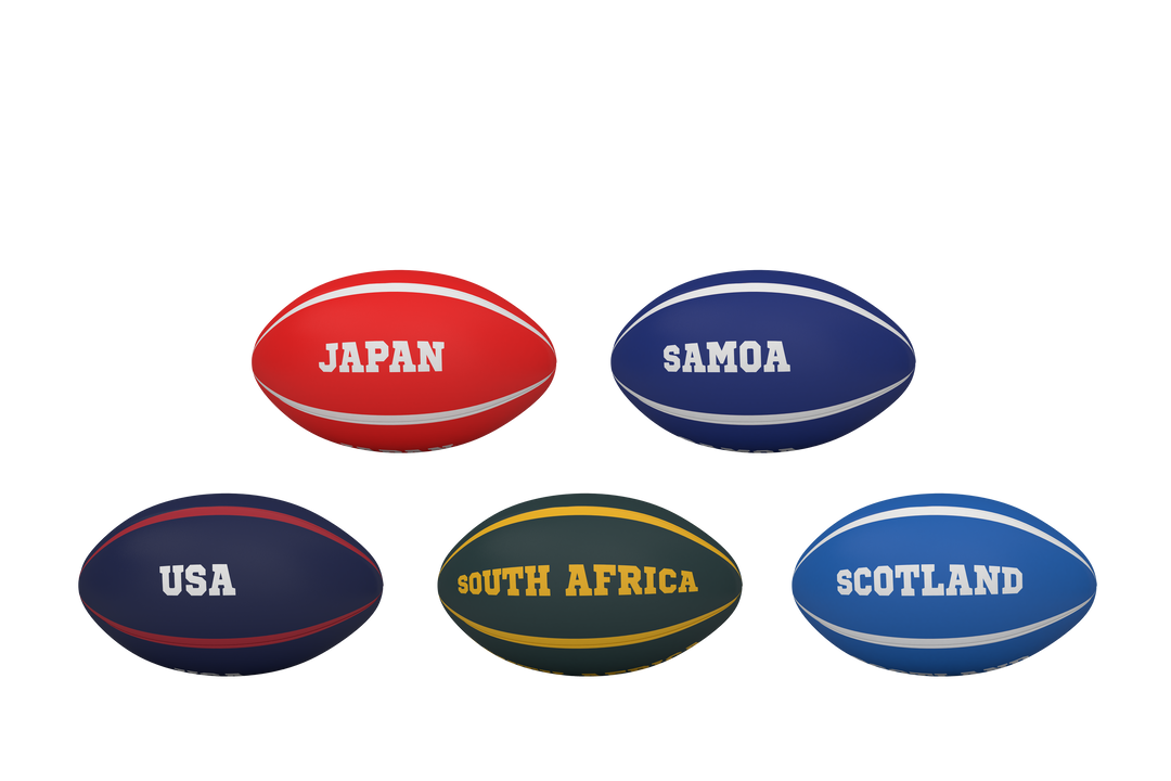 Digital Rugby Balls with Country Names on Transparent Background - Download Free Stock Images Pikwizard.com