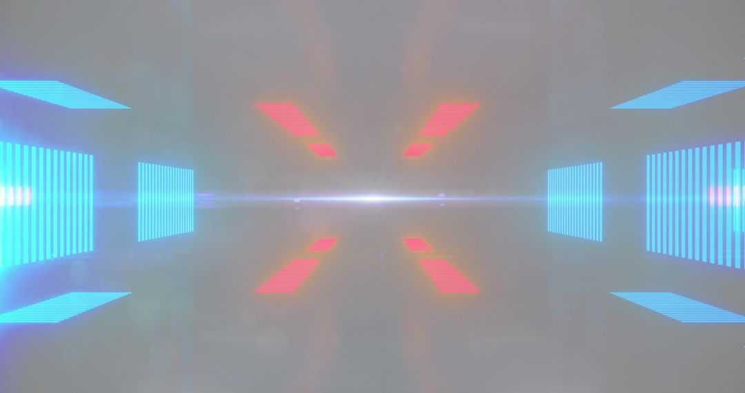 Futuristic Neon NFT in Grey Space with Dynamic Lighting