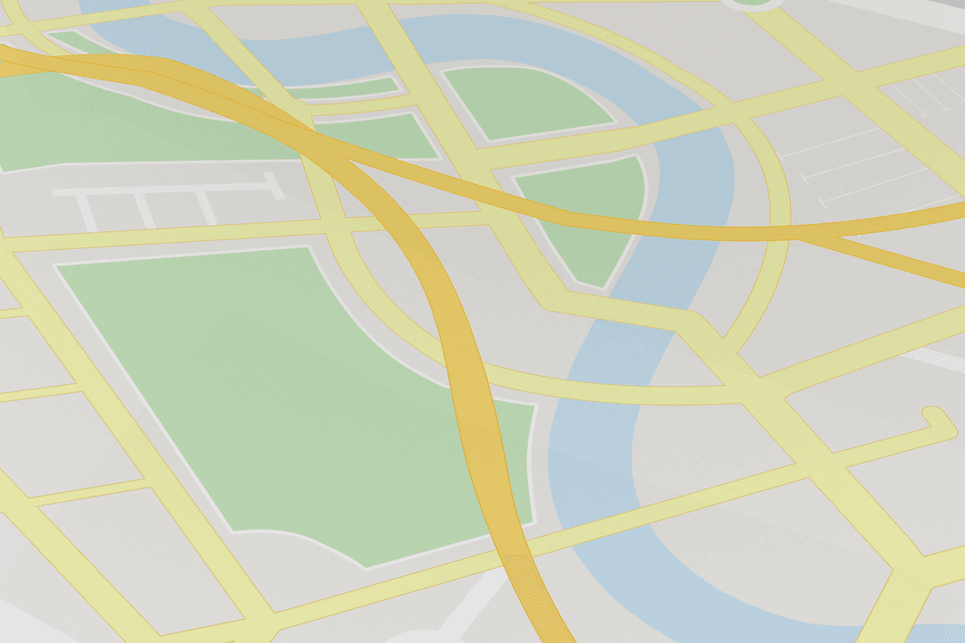 Digital City Map On Transparent Background for Navigation