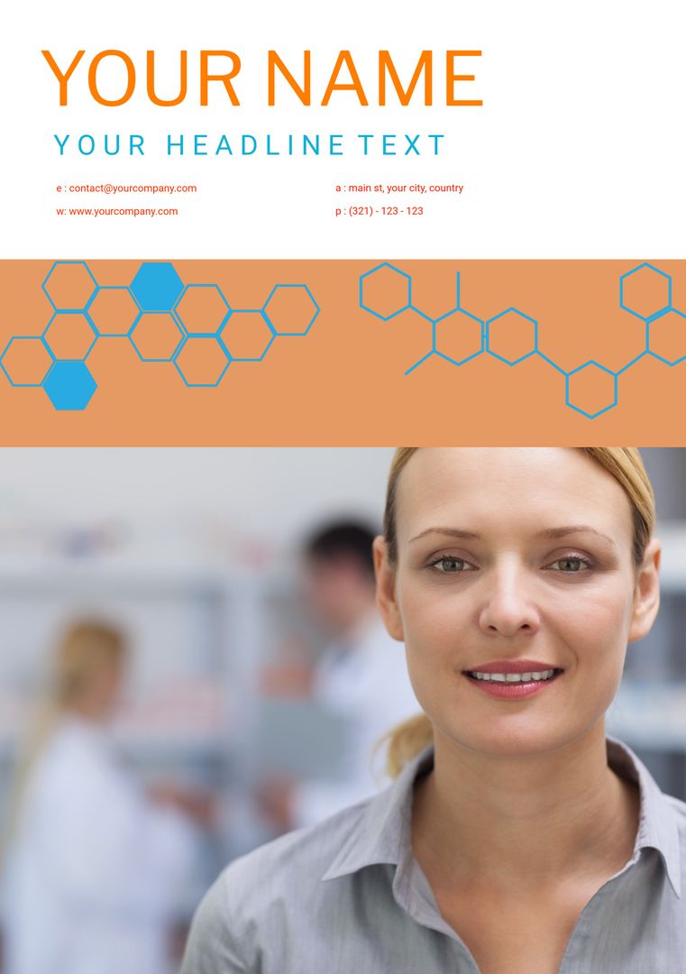 Professional Woman in Office Ideal for Corporate Branding