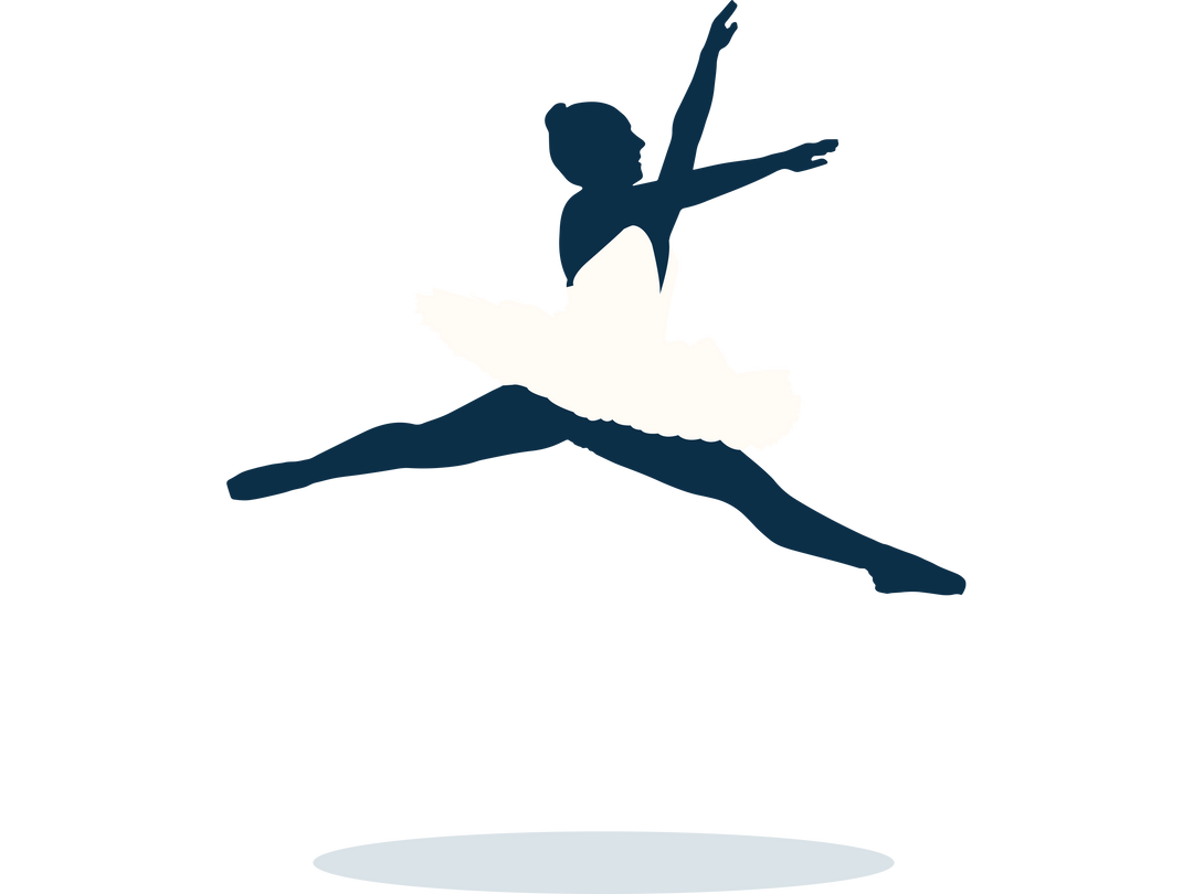 Jumping Ballerina Silhouette on Transparent Background - Download Free Stock Images Pikwizard.com