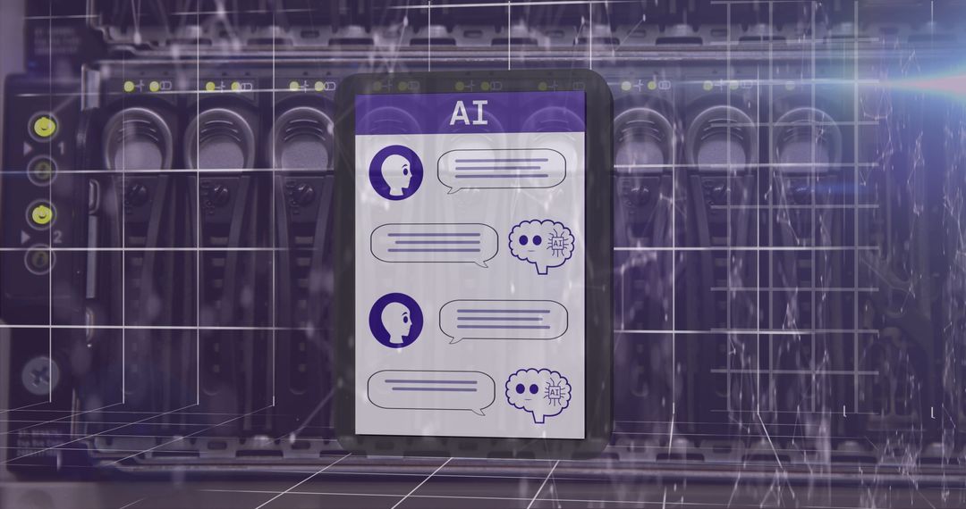 AI Interface on Digital Server for Data Processing
