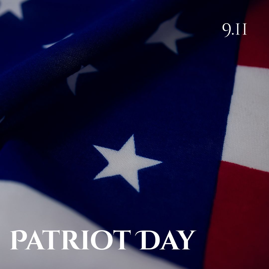 Patriot Day Tribute with USA Flag Stars and Stripes