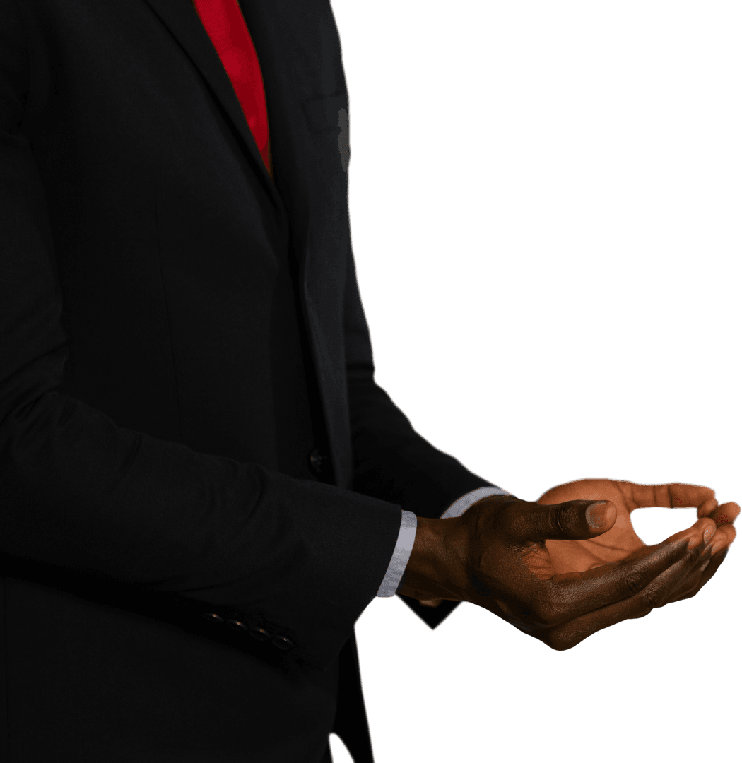 Transparent Conversational Gesture: Business Professional Expressing