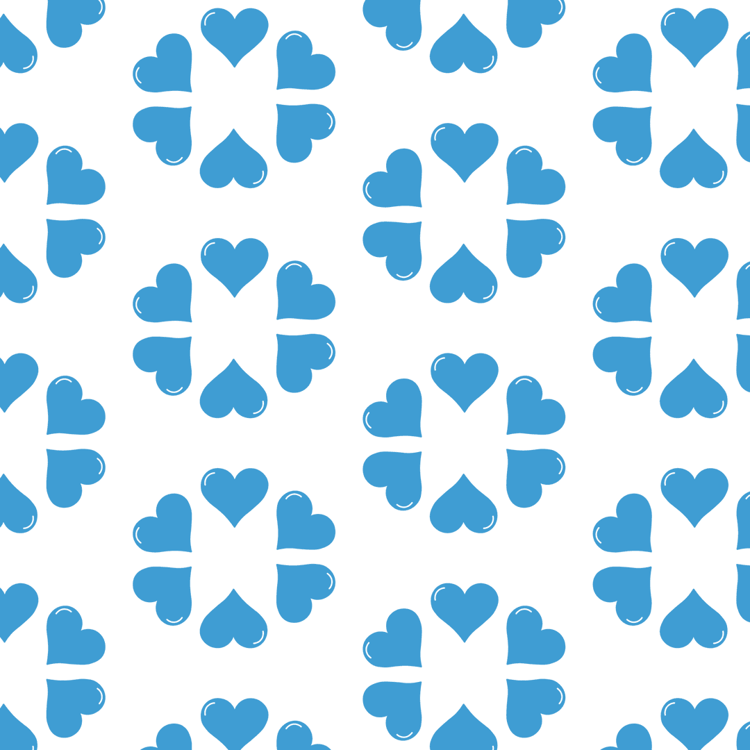Blue Heart Pattern on Transparent Background Repeating Shape - Download Free Stock Images Pikwizard.com
