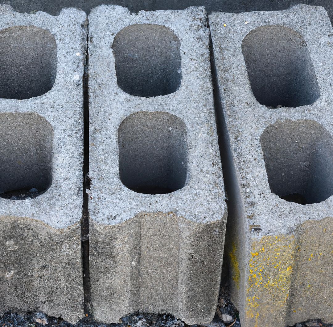 Close-up of Concrete Cinder Blocks at Construction Site - Free Images, Stock Photos and Pictures on Pikwizard.com