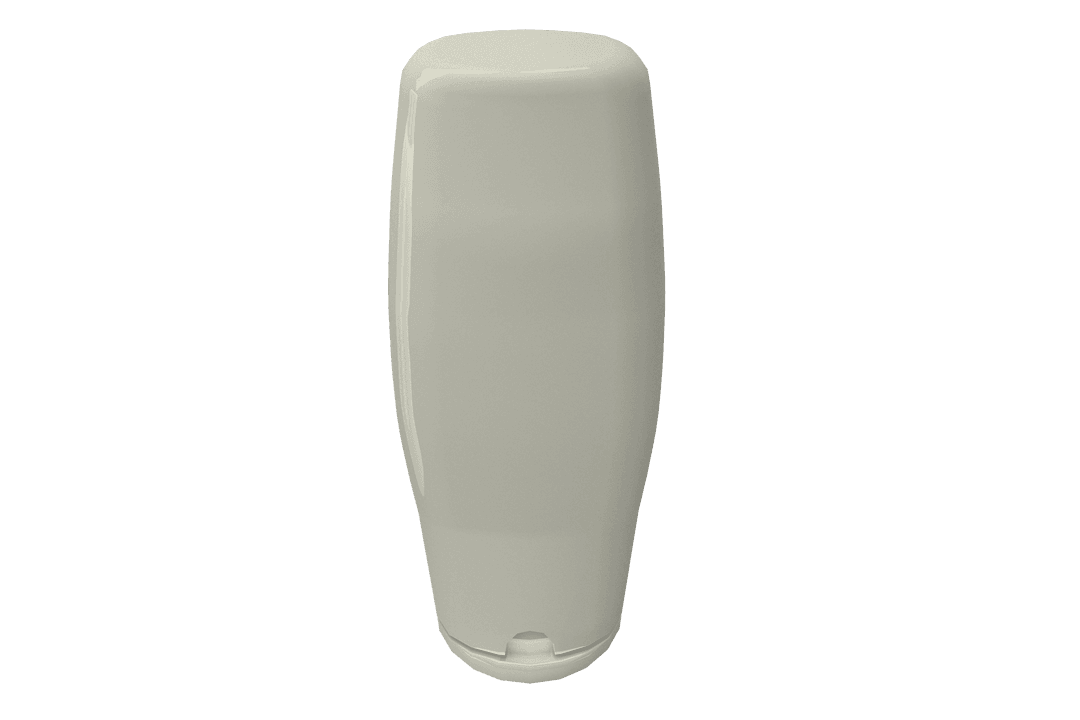 Transparent Shampoo Bottle Packaging Design on White Background