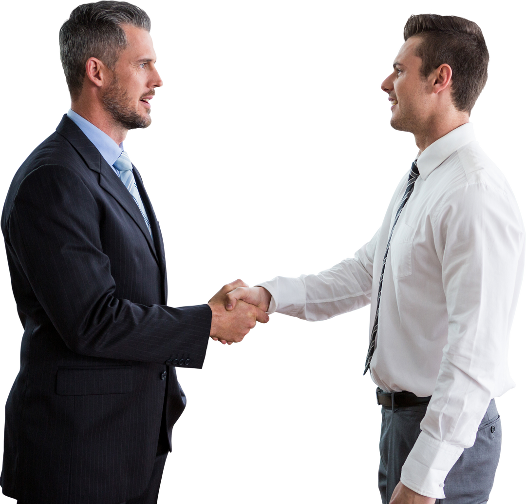 Transparent Deal: Businessmen Shaking Hands Professionally - Download Free Stock Images Pikwizard.com