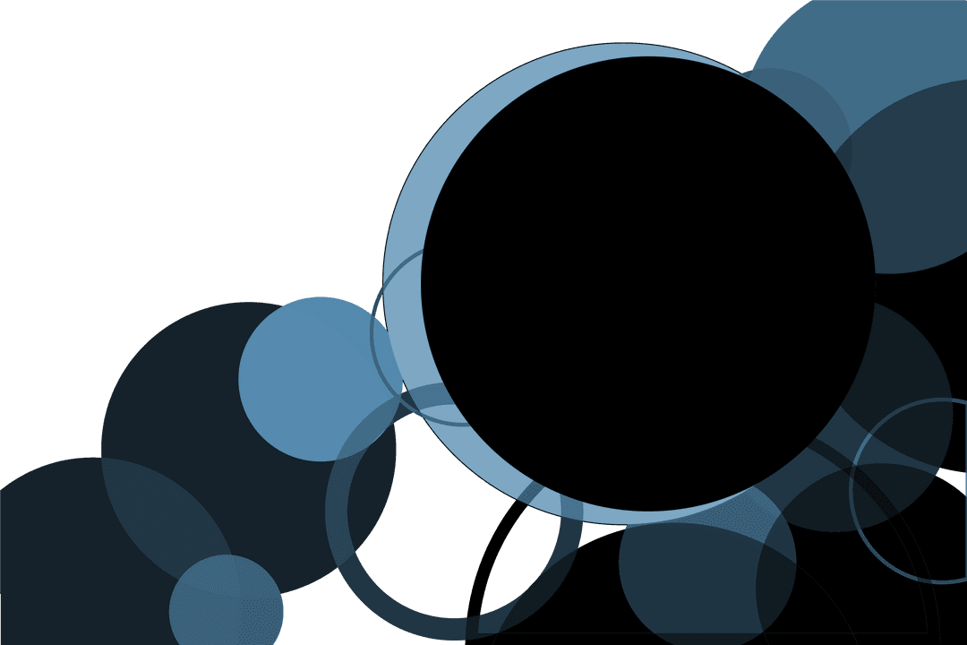 Abstract Circular Graphics on Transparent Background