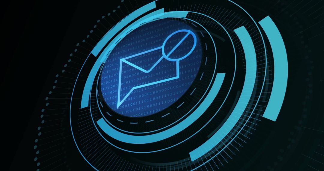 Futuristic User Interface with User Icon and HUD Elements