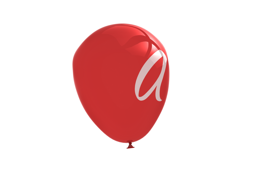 Red Balloon with Letter A on Transparent Background - Download Free Stock Images Pikwizard.com