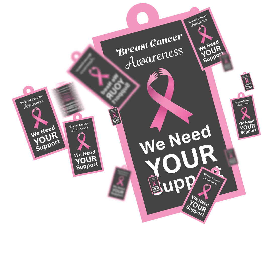 Transparent Breast Cancer Awareness Call for Support Design
