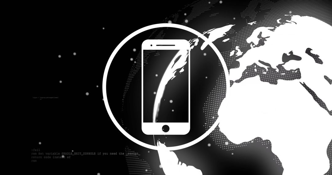 Global Connectivity with Smartphone Concept