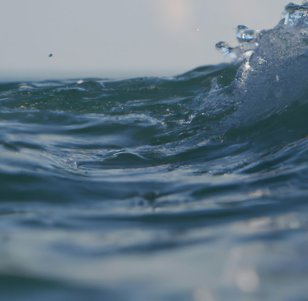 Close-up of Ocean Wave with Splashes of Blue Water - Free Images, Stock Photos and Pictures on Pikwizard.com