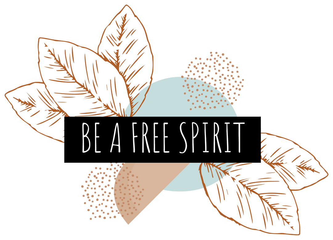 Botanical Inspirational Design with Minimalistic Leaves on Transparent Background