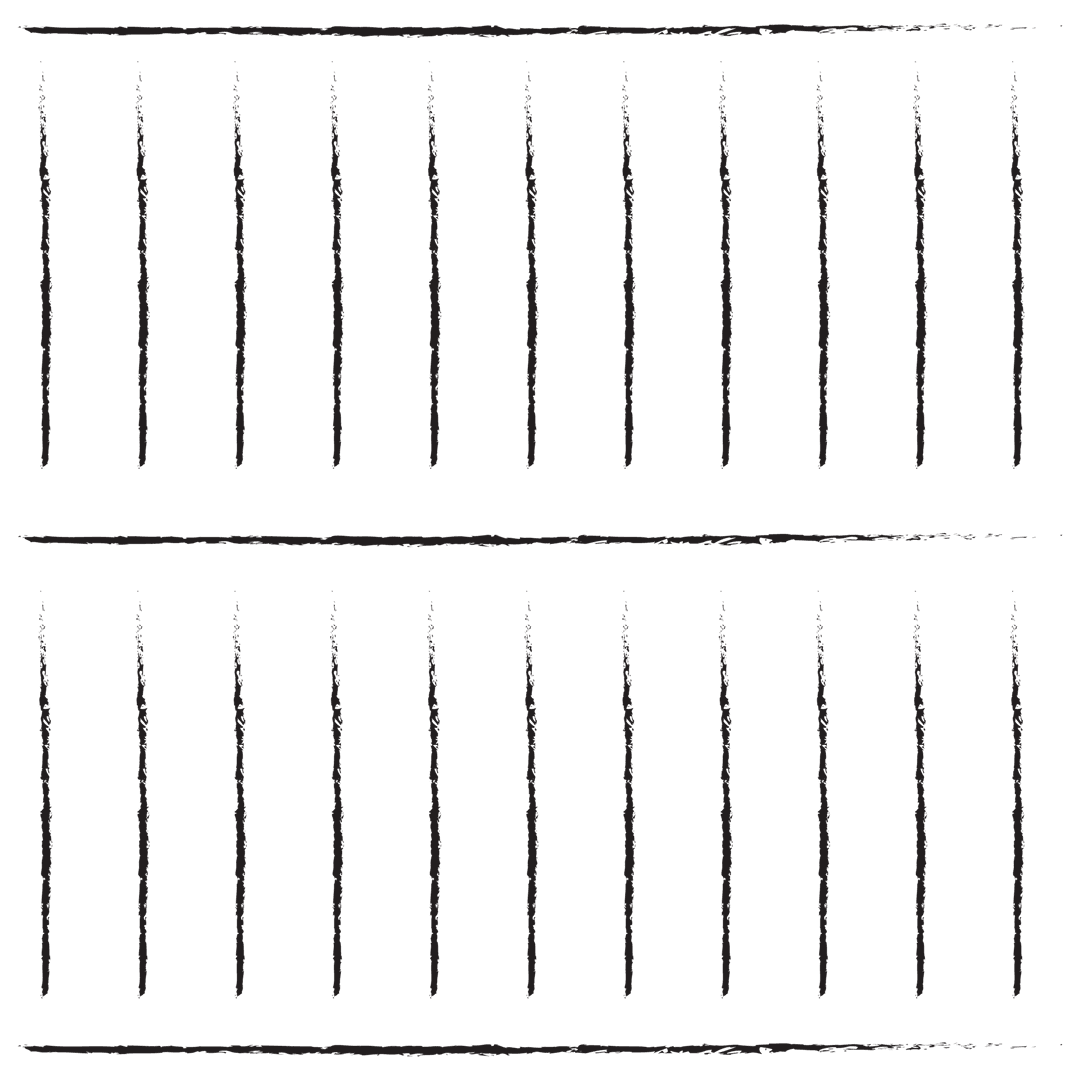 Seamless Black Line Pattern on Transparent Background