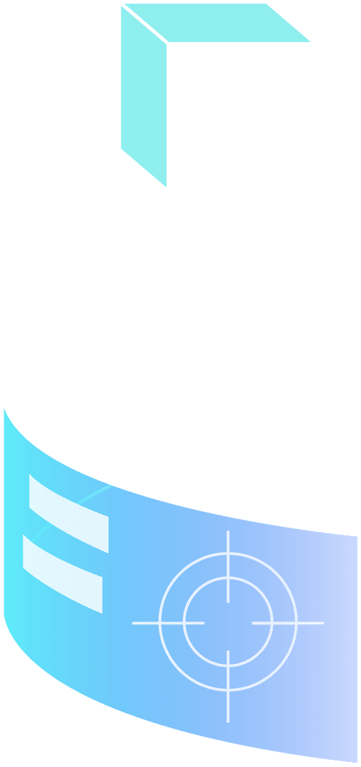 3d vector cube hovering above gradient ribbon on transparent background - Download Free Stock Images Pikwizard.com