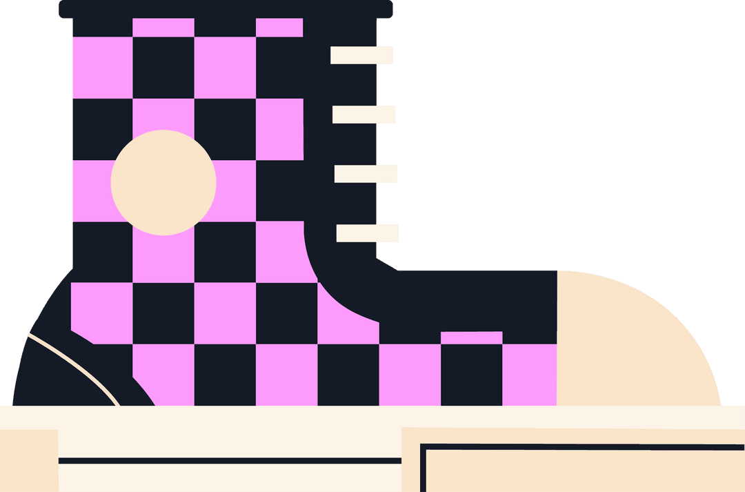 transparent pink checkbox pattern shoe vector graphic - Download Free Stock Images Pikwizard.com