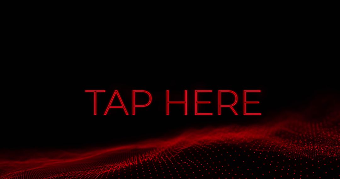 Red Flashing Text Interactive Interface Background