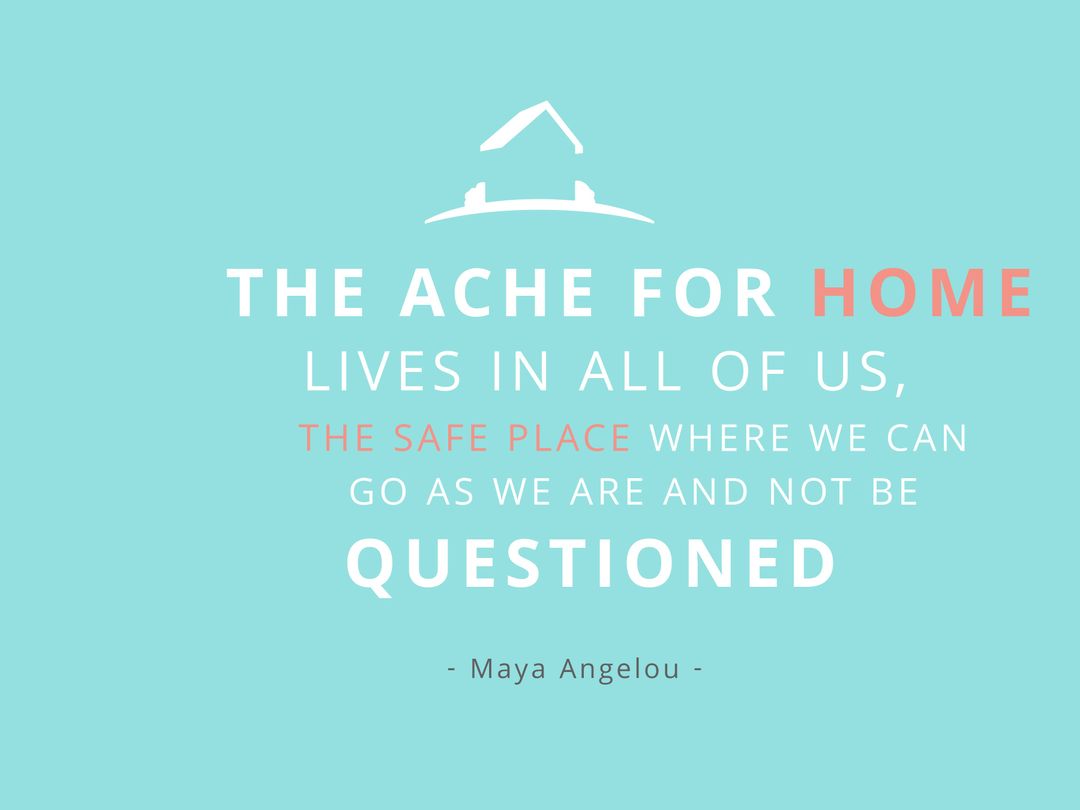 Peaceful Home Vibe with Inspirational Maya Angelou Quote - Download Free Stock Templates Pikwizard.com