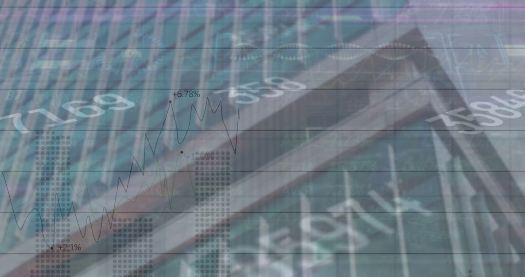 Financial Data Overlay Virtual Cityscape