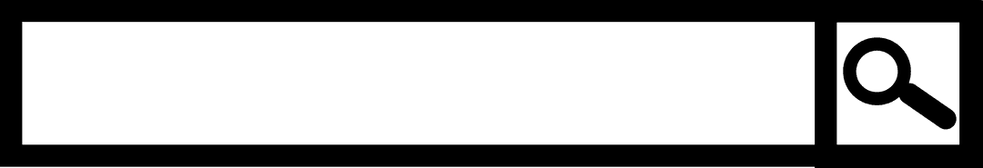 Digital Search Engine Interface on Transparent Background