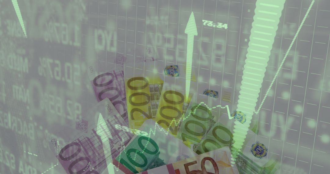 Digital Finance Growth Overlays on Euro Banknotes