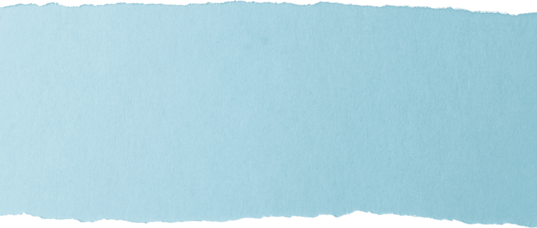 Blue Torn Paper with Copy Space on Transparent Background