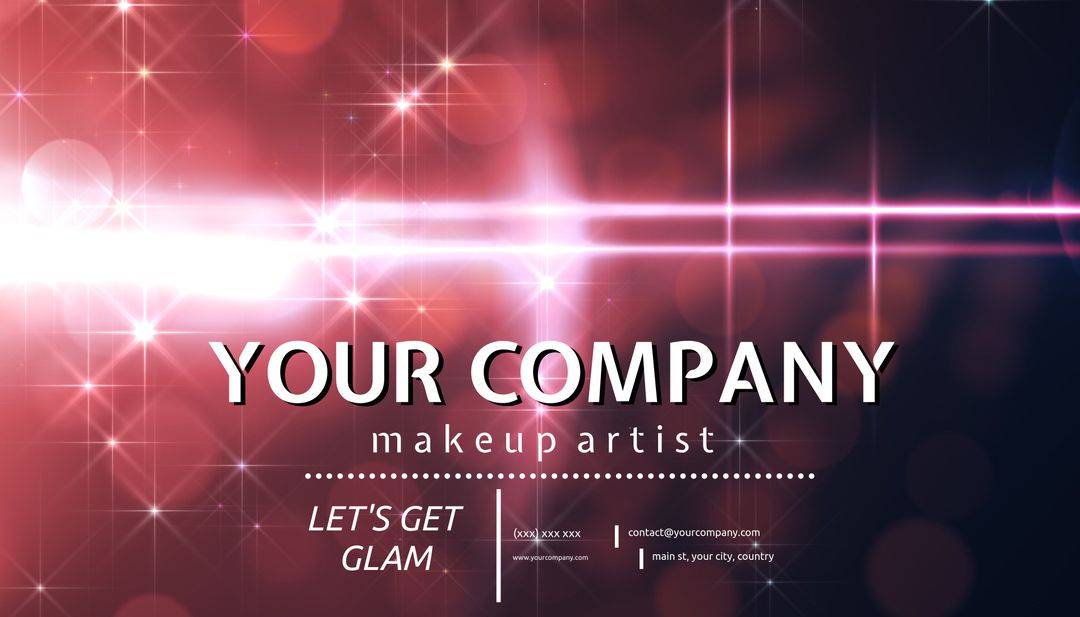 Glamorous Makeup Artist Promotional Background