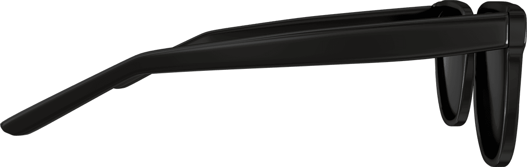 Stylish Black framed Sunglasses on Transparent Background