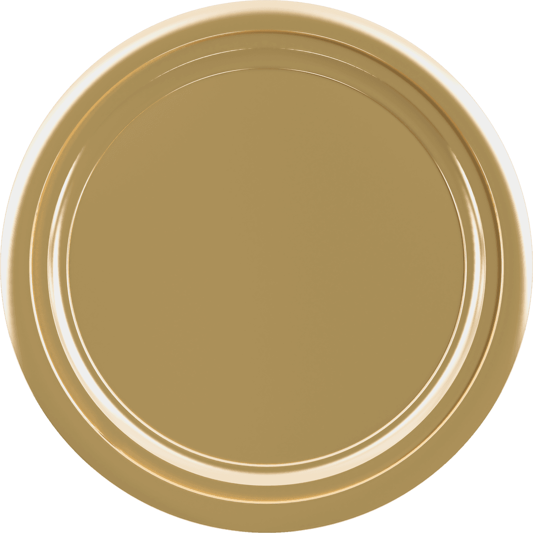 Top View Paint Tin on Transparent Background
