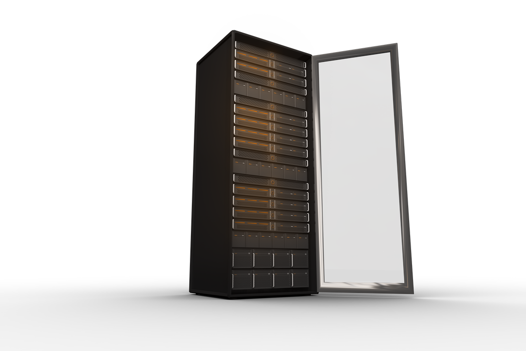 Black Server Cabinet Transparent Background Isolated Vector - Download Free Stock Images Pikwizard.com