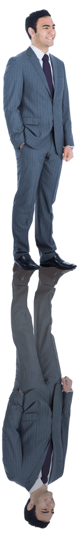 Transparent Background of Confident Businessman Standing