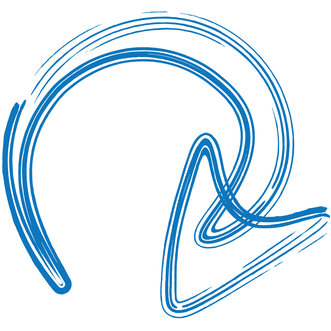 Digital Blue Arrow Illustration on Transparent Background Design