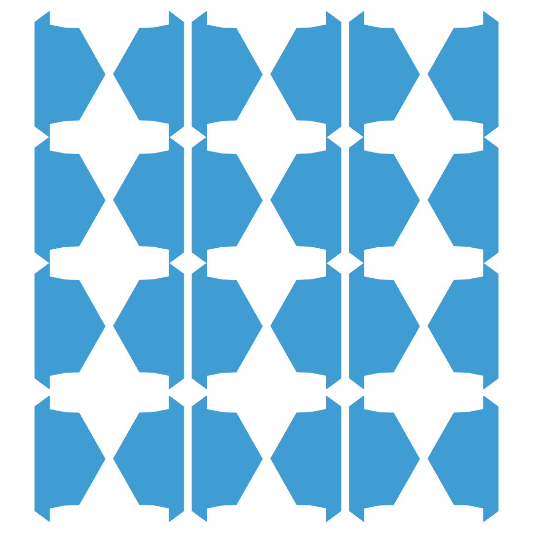 Seamless Blue Ribbon Pattern on Transparent Background Design