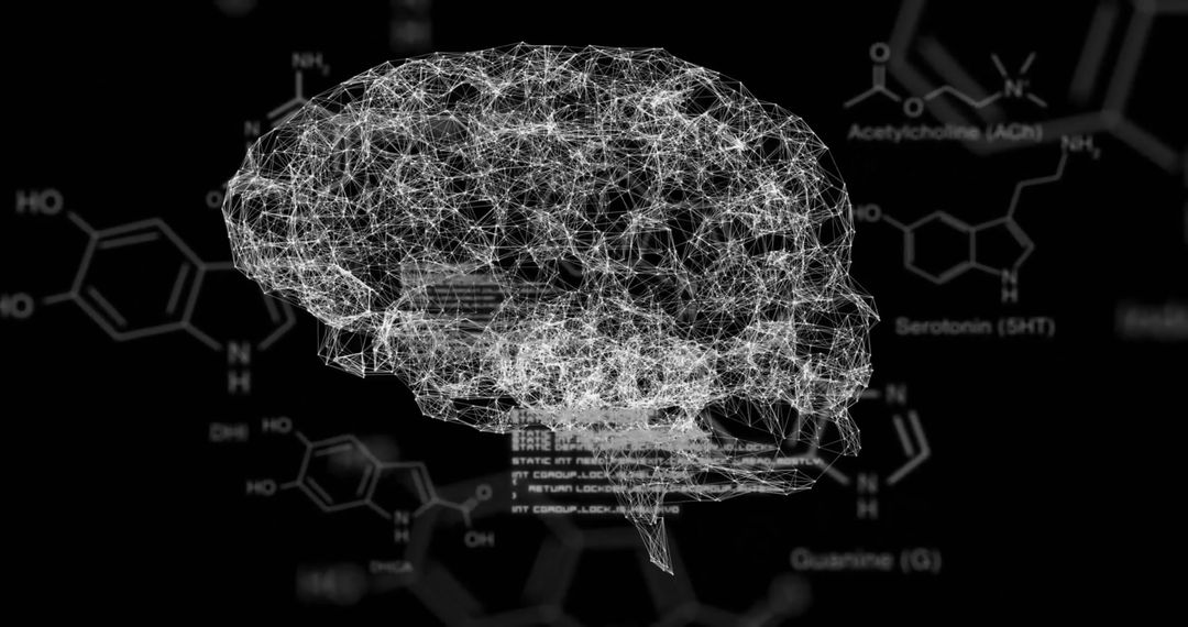 Digital Brainstorm: Scientific Molecule and Neural Connections