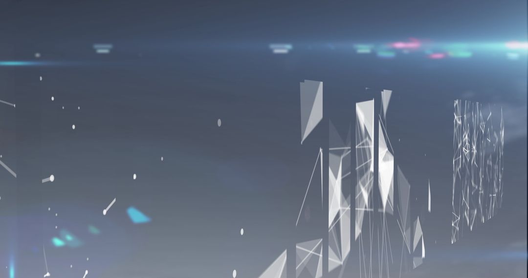 Abstract Geometric Shapes on Dark Background