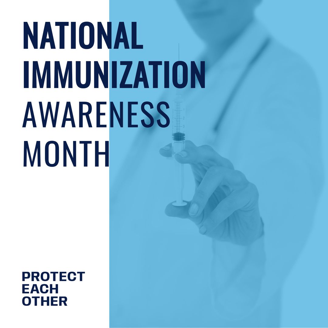 National Immunization Awareness Month Healthcare Campaign Concept