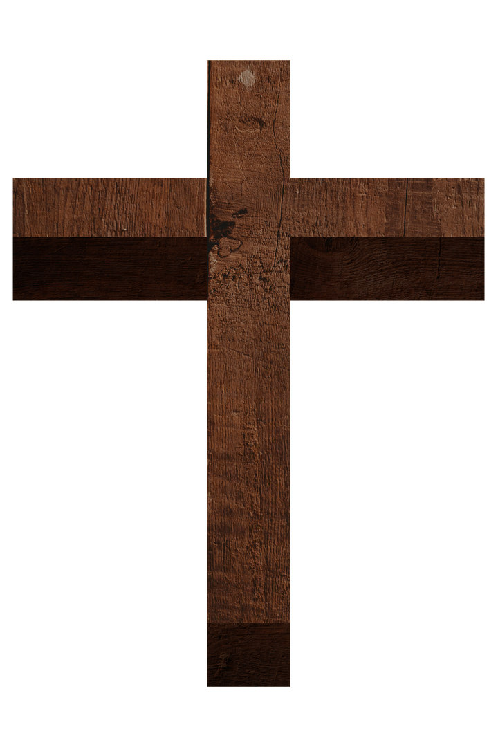 Digital Wooden Cross on Transparent Background - Symbol of Faith - Download Free Stock Images Pikwizard.com