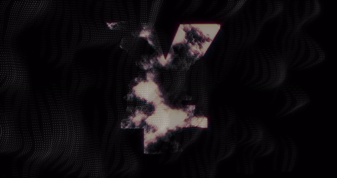 Yen Symbol with Abstract Digital Interface Background