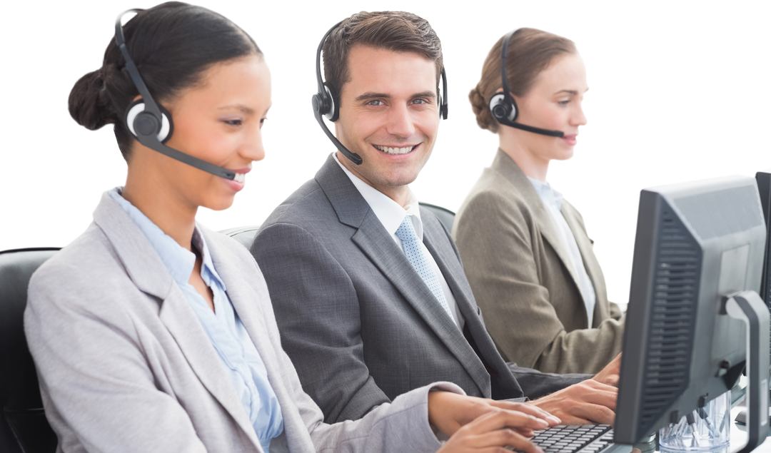 Transparent Office Team Providing Customer Support - Download Free Stock Images Pikwizard.com