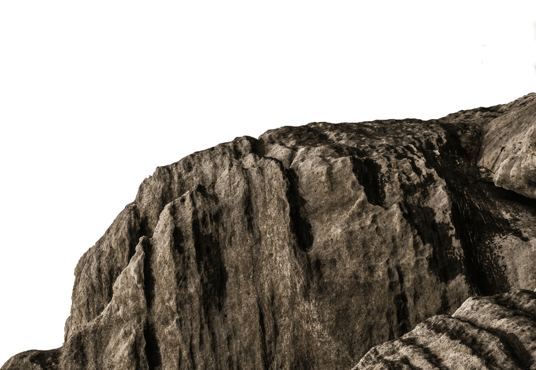 High-Resolution Transparent Rock Cliff Texture